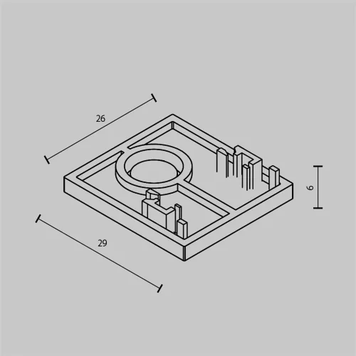 Заглушки для накладного низкопрофильного шинопровода Exility 2шт. (Черный) - фото 6