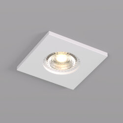 Встраиваемый светильник, IP 20, 50 Вт, GU10, белый, алюминий, Denkirs DK2031-WH