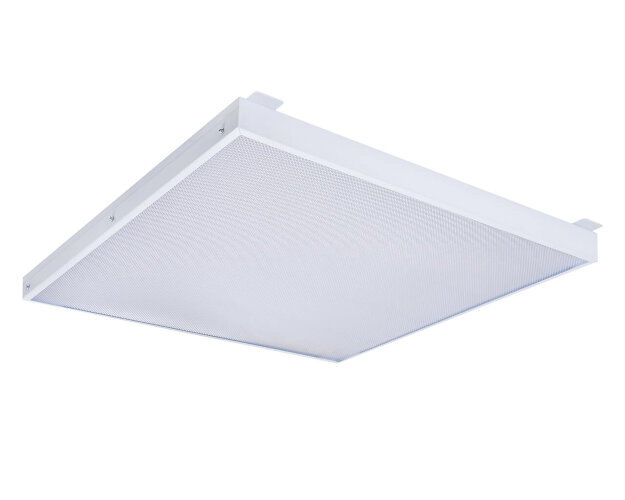 Универсальный офисный светодиодный светильник Грильято 60 Вт IP44 580x580x40 мм 3000K Призма - фото