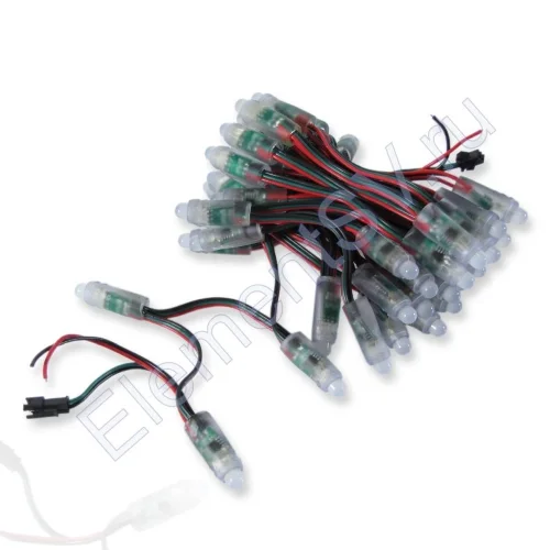 Светодиодный управляемый модуль SPI MS101 (5V RGB 12mm WS2811) - фото.