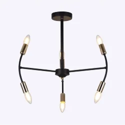 Люстра FR5087PL-06B Ингрид E14x6 (Черный) FR5087PL-06B