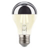 LED-A60-4W-3000K-E27-CL MIRROR-CHROME PLS02WH Лампа светодиодная, Форма A, прозрачная колба с зеркальным отражателем, Серия Sky, Теплый белый свет 3000K - фото 1