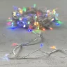 Гирлянда Нить 10м Разноцветная с Мерцанием Белого Диода 24В, 100 LED, Провод Прозрачный ПВХ, IP54. Фото 6.