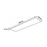 ULP-30120 60W-5000K IP54 CLIP-IN CUATRO OPAL SMOOTH Светильник светодиодный потолочный встраиваемый, Дневной равномерный свет 5000K, 1200х300х50 мм, В комплекте с и-п, Сталь - фото 2