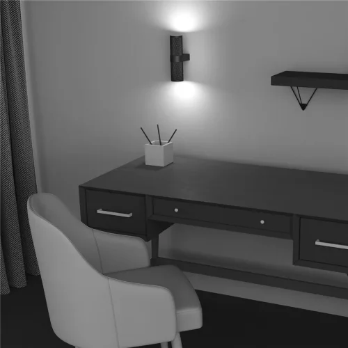 Настенный светильник (бра) Focus Design GU10х2 7Вт IP 20 (Черный) - фото 7