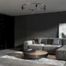 Slim Magnetic Трековый светильник для радиусного шинопровода 8W 4200K Planar чёрный Ø 1200мм 85181/01 - фото 3