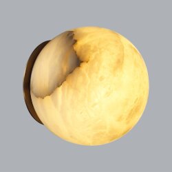 Настенный светильник «ODEON LIGHT» 6684/5CLA, серия: MARBELLA (крепление на планке) - Светильники из алебастра; Переключатель цветовой температуры 3000/4000К