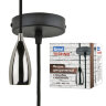 DLC-T-S32/E27 TS/1M/BL PEARL BLACK Патрон декоративный, серия «Techno», с проводом (1м) и креплением. Материал алюминий. Цвет черный жемчуг. ТМ Uniel - фото