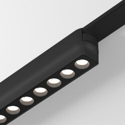 Светильник для трека Air, серия Grill 2700-6500 со светодиодом, L230*W26*H36мм, 48V DC, 12W, RA?90, 36°, 2700-6500K, IP20, черный, алюминий, Denkirs DK5365-BK