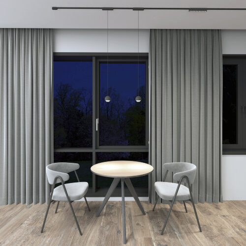 DK5365-BK Светильник для трека Air, серия Grill 2700-6500 со светодиодом, L230*W26*H36мм, 48V DC, 12W, RA?90, 36°, 2700-6500K, IP20, черный, алюминий. Фото 6