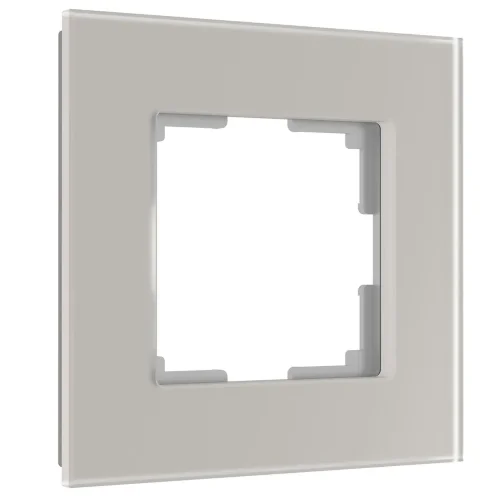 Рамка из стекла на 1 пост Senso дымчатый soft-touch W0013117 - фото 2
