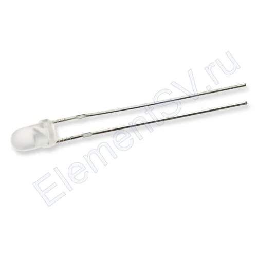 Светодиод ICL-3mm LE49 (white, 2000-3000 mcd, fog) - фото.