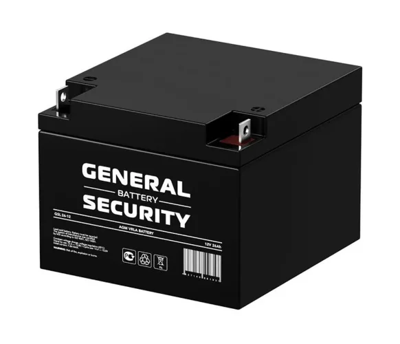 Аккумулятор 12В 26А.ч General Security GSL26-12 - фото