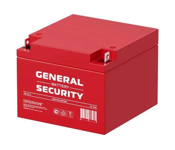 Аккумулятор 12В 26А.ч General Security GSL26-12 - фото 3