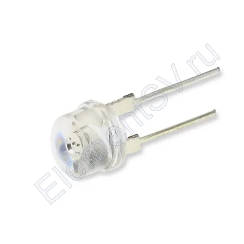 Светодиод ICL-8mm LE40 (red, 3lm, 90deg., clear) - фото.