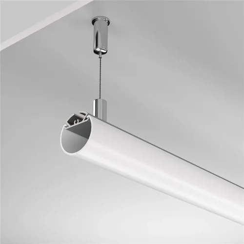 Алюминиевый профиль подвесной D30 (Серебро, 2 м), ALM-D30-S-2M (Серебро) - фото 3