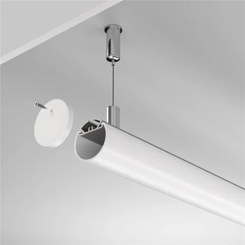 Алюминиевый профиль подвесной D30 (Серебро, 2 м), ALM-D30-S-2M (Серебро) ALM-D30-S-2M - фото 5