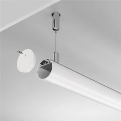 Алюминиевый профиль подвесной D30 (Серебро, 2 м), ALM-D30-S-2M (Серебро) ALM-D30-S-2M