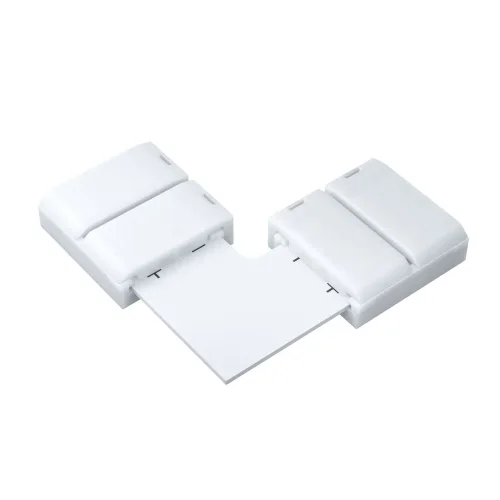 Коннектор угловой для 8мм монохромной светодиодной ленты 10 шт. (Белый) - фото