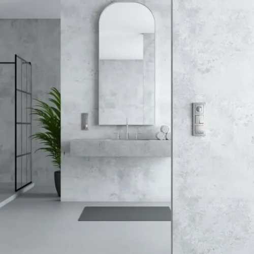 Выключатель одноклавишный проходной (Hammaer серебряный) W1212006 - фото 2