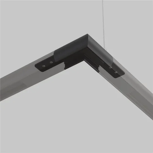 Коннектор угловой круглый Basity, черный (Черный) - фото 2