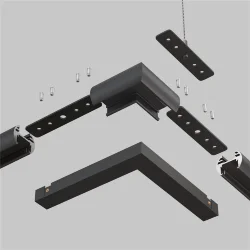 Коннектор угловой круглый Basity, черный (Черный)