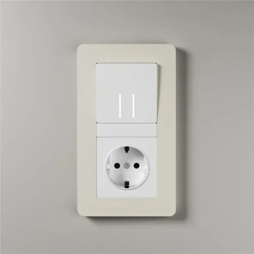 Розетка с заземлением и шторками (белая) W1171101 - фото 4