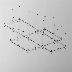 Радиусный коннектор для шинопровода Flarity черный (Черный)