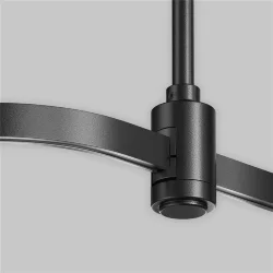 Радиусный коннектор для шинопровода Flarity черный (Черный)