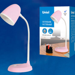 TLI-228 PINK E27 Светильник настольный, 60W, Цоколь Е27, Механический выключатель, Розовый.