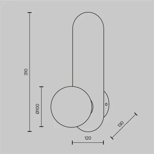 Настенный светильник (бра) Bao G9х1 (Золото) - фото
