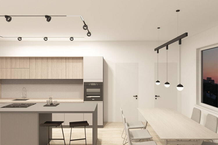 DK8056-BK Подвесной светильник SMART MOON 12W DIM 3000K-6000K, черный, алюминий, акрил. Фото 3