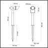 Ландшафтный грунтовый светильник «ODEON LIGHT» 6648/6GL, серия: STIMA (крепление на основание). Фото 2.