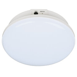 ULR-E60-12W-4000K WHITE Светильник светодиодный аварийного освещения, влагозащищенный, IP65, Белый свет 4000K, Диаметр 161мм, Встроенный аккумулятор, Корпус белый