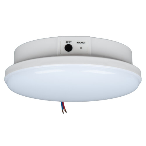 ULR-E60-12W-4000K WHITE Светильник светодиодный аварийного освещения, влагозащищенный, IP65, Белый свет 4000K, Диаметр 161мм, Встроенный аккумулятор, Корпус белый - фото 3