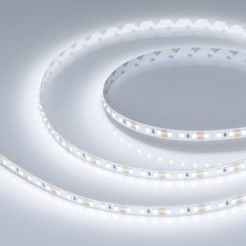 Светодиодная лента RT-A120-8mm 12V Cool 8K (14.4 W/m, IP20, 2835, 5m) (Arlight, Открытый) 028568(2) - фото