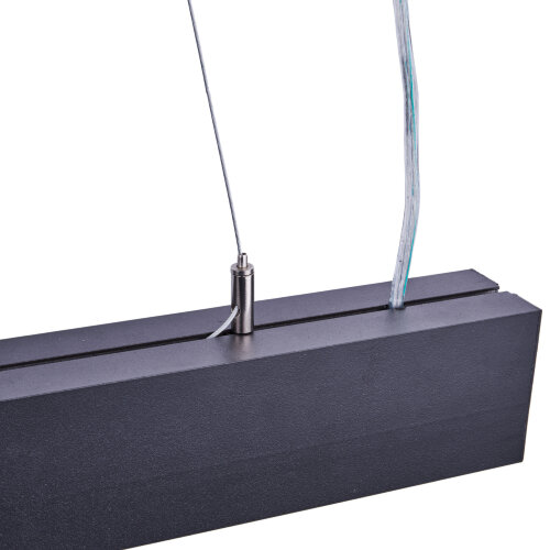 ULO-K10D 12W-4000K-L50 IP40 BLACK Светильник линейный светодиодный подвесной, Белый свет 4000K, 1350Лм, Алюминий, Цвет черный, TM Uniel - фото 3