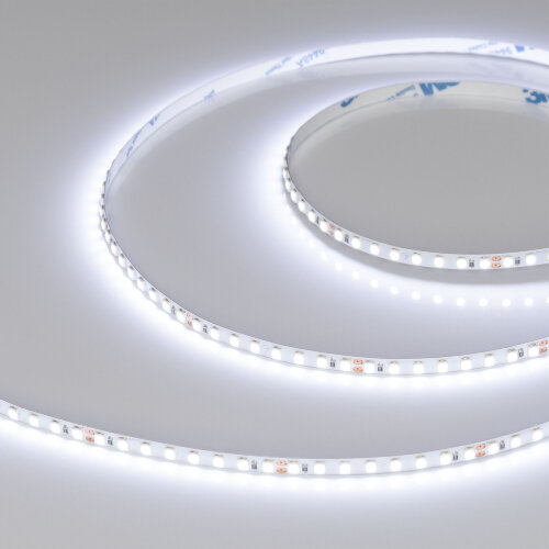 Светодиодная лента RT-A160-5mm 24V Cool 8K (9.6 W/m, IP20, 2835, 5m) (Arlight, Открытый) - фото 1