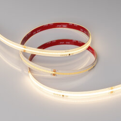 Светодиодная лента герметичная SPI-COB-SE-X378-12mm 24V Warm3000-PX63-BPT (7 W/m, IP65, 5m) (Arlight, бегущий огонь)