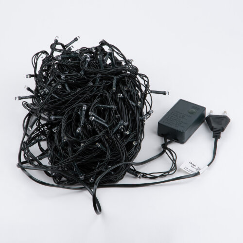 ULD-S3000-300-DGA WARM WHITE IP20 Гирлянда светодиодная, 30м, 300 светодиодов, Теплый белый свет, Провод зеленый - фото 5