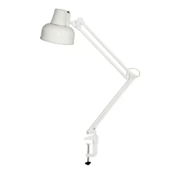 Светильник настольный 1xE27 | Белый на МС струбцине | Бета НДБ37-60-013 | - ТРАНСВИТ