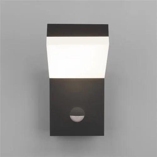 Уличный настенный светодиодный светильник Sensor IP54 с датчиком движения 1541 TECHNO LED черный - фото 2