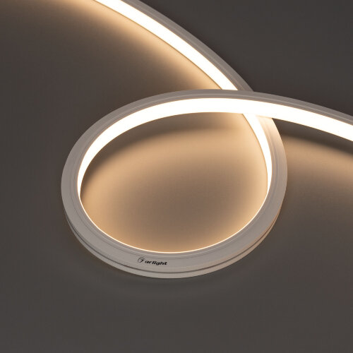 Светодиодная лента герметичная MOONLIGHT-TOP-A140-13x12mm 24V Warm3000 (9.6 W/m, IP67, 2835, 5m) (Arlight, Вывод боковой, 3 года) 027947(1) - фото