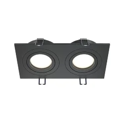 Встраиваемый светильник Atom GU10 2x10Вт (Черный)