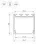Профиль PLS-LOCK-Н25-2000 ANOD Black (Arlight, Алюминий) 028123 - фото 3