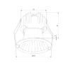Светильник встраиваемый светодиодный Arco 12W 3000K черный жемчуг IP44 15274/LED - фото 5