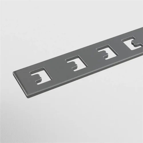 Прямой коннектор S35 встраиваемый серый 2 шт. (Серебро) - фото 3