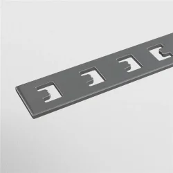 Прямой коннектор S35 встраиваемый серый 2 шт. (Серебро)