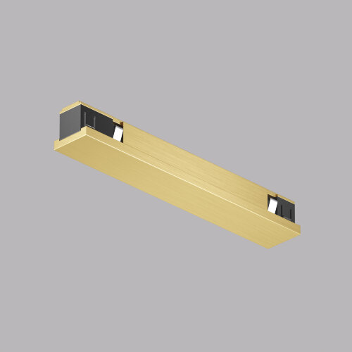 TR5722-SB Электрический коннектор прямой для трека SHINE BASE, 48V DC, IP20, сатинированная латунь, алюминий.