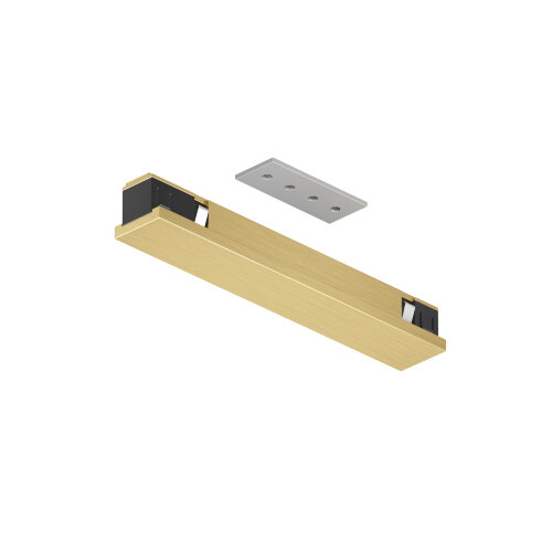 TR5722-SB Электрический коннектор прямой для трека SHINE BASE, 48V DC, IP20, сатинированная латунь, алюминий. Фото 3